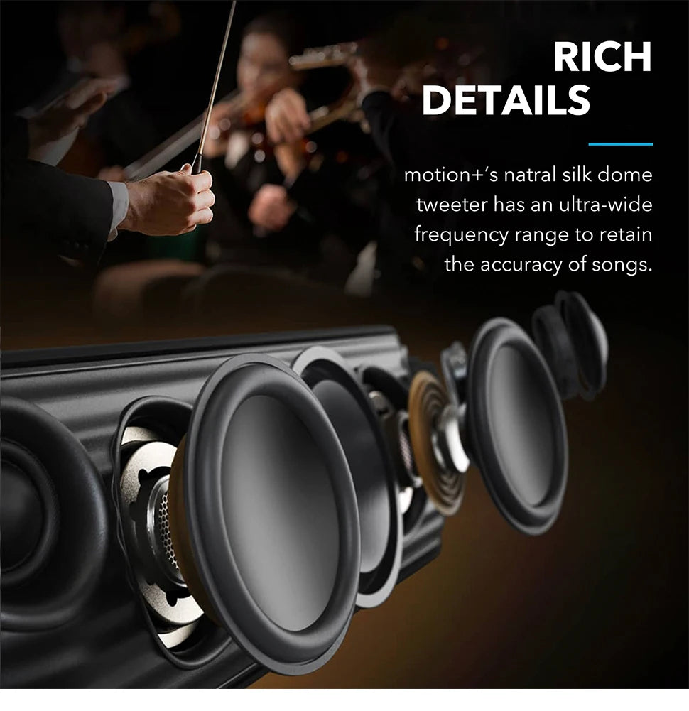Anker Soundcore Motion+ Bluetooth Speaker with Hi-Res 30W Audio Bluetooth Speakers Portable Speaker Sound Box