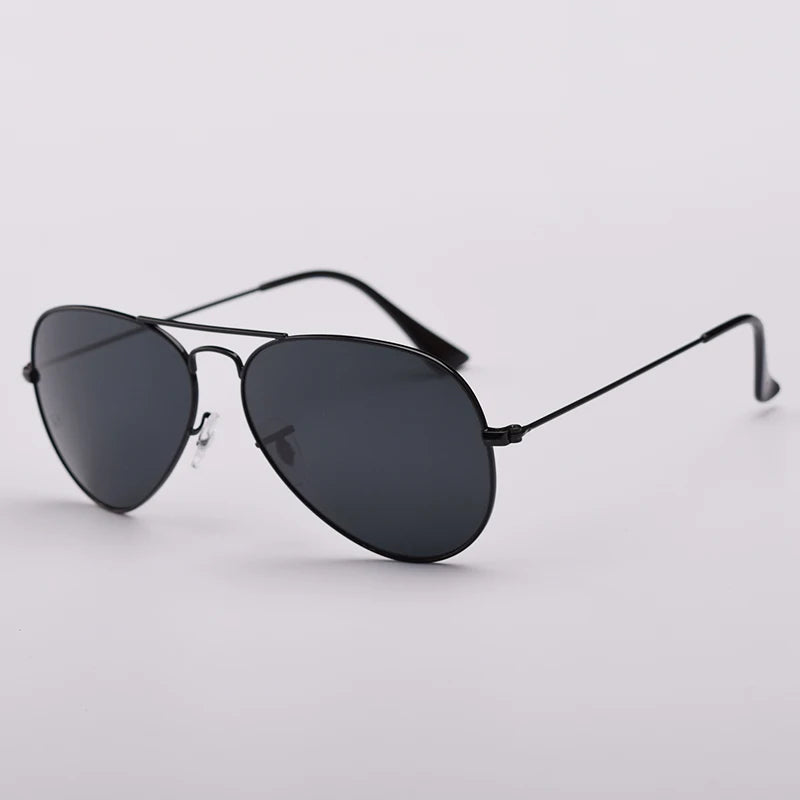 High Quality G15 Glass Lens women men Sunglasses uv400 aviation brand classic mirror male oculos vintage man sun Glasses 3025