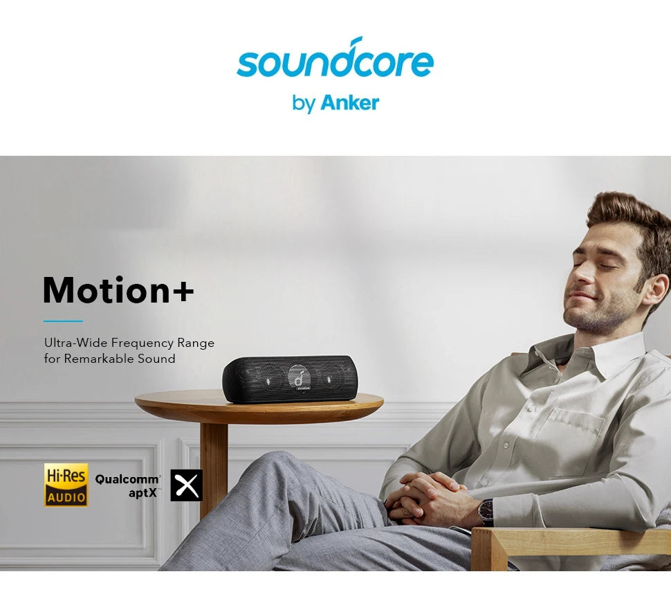 Anker Soundcore Motion+ Bluetooth Speaker with Hi-Res 30W Audio Bluetooth Speakers Portable Speaker Sound Box