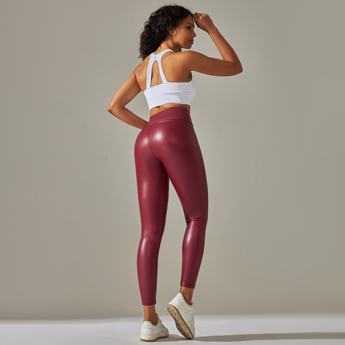 Women Black Pu Leather Pants High Waist Leather Sexy Leggings Trousers Women Thick Stretch Pantalon Mujer