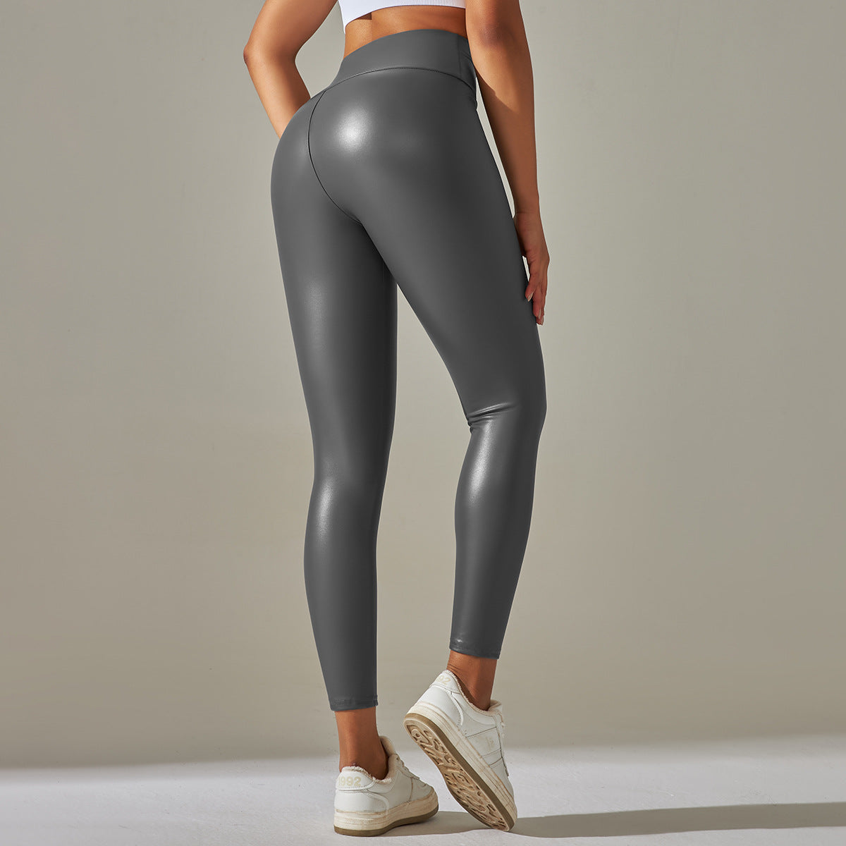 Women Black Pu Leather Pants High Waist Leather Sexy Leggings Trousers Women Thick Stretch Pantalon Mujer
