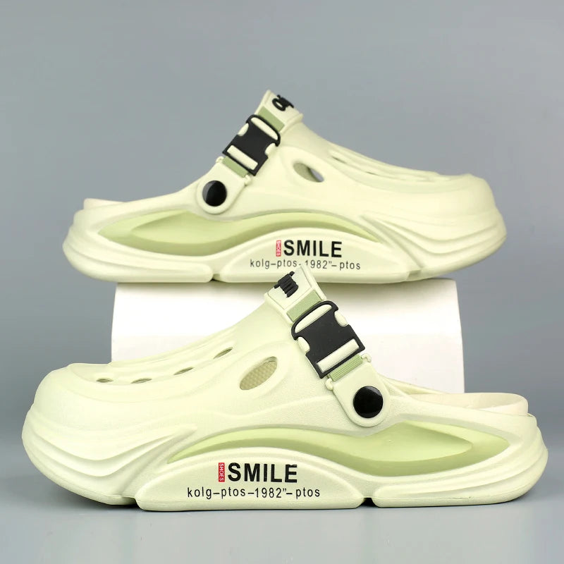 Male Sandals Casual Shoes Outdoor Beach Sandals Women Soft Clogs Garden Bottom Indoor Summer Flip Flops Men Massage Slippers