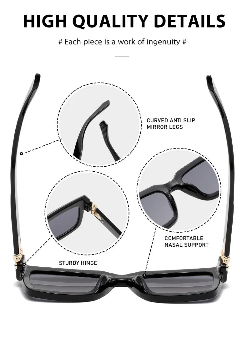 Millionaire Square Sunglass Men Vintage Luxury Sunglasses 2025 Trendy Fashion Glasses Gafas De Sol Hombre Lunette Soleil Femme