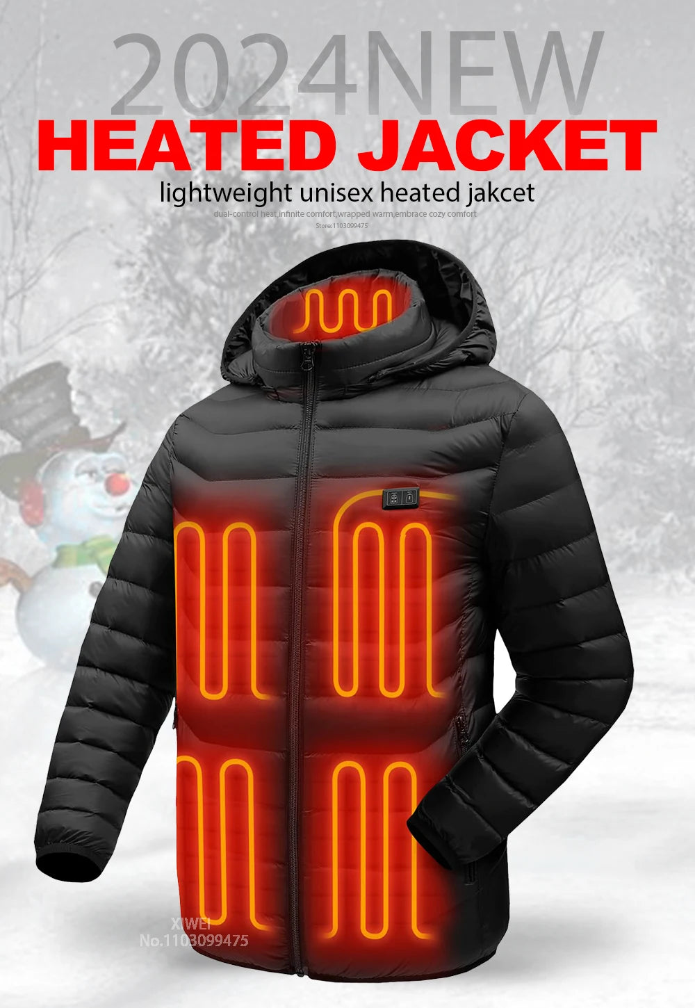 21 Areas Heated Jacket Men Warm Vest USB Self Heating Jacket Women Heated Coat Ski Camping Hiking Winter Cotton Clothes Washed