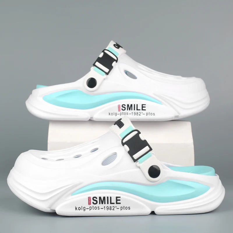 Male Sandals Casual Shoes Outdoor Beach Sandals Women Soft Clogs Garden Bottom Indoor Summer Flip Flops Men Massage Slippers