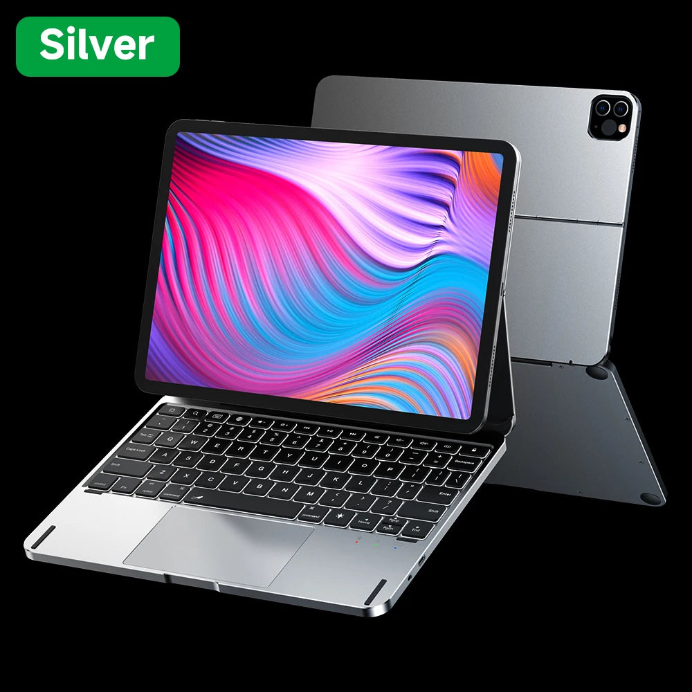 GOOJODOQ Magic Keyboard for  iPad Air 6 11 2024 Air4 Air 5  for iPad Pro 11 Inch 4th/3rd/2nd/1st Gen Full Aluminum Keyboard