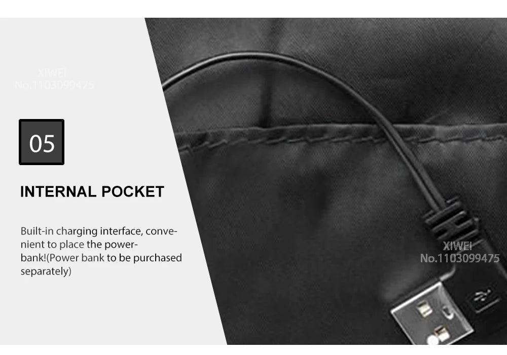 21 Areas Heated Jacket Men Warm Vest USB Self Heating Jacket Women Heated Coat Ski Camping Hiking Winter Cotton Clothes Washed