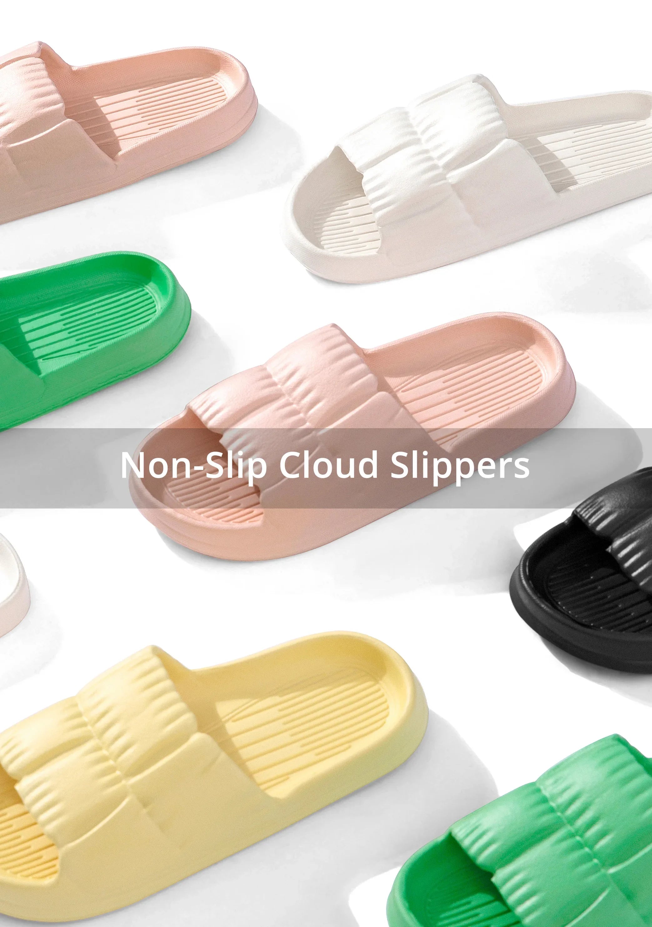 Soft Bottom Slippers for Women Home Bathroom Home Bath Non-slip Couple Summer Sandals for Men Summer Beach Wear Comfortable