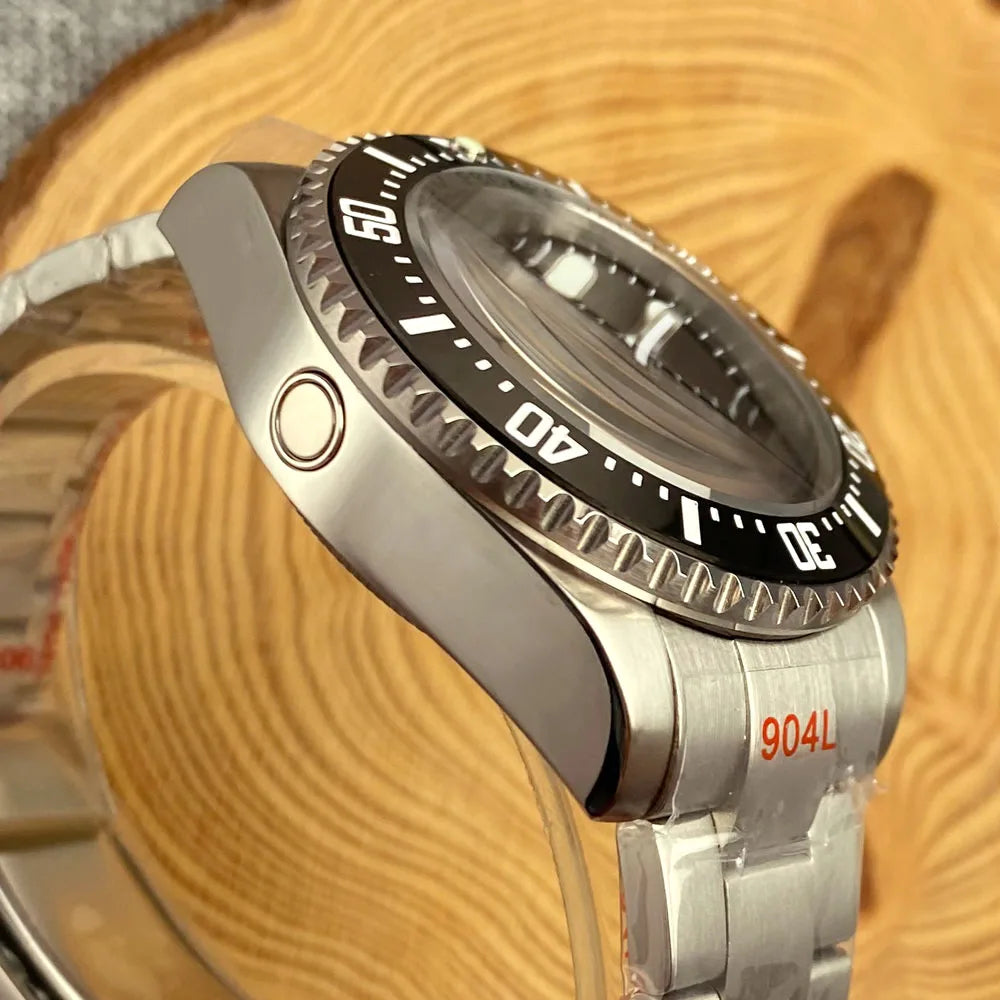 200m Dive Mechanical Watch Men Sapphire Crystal NH35AA PT5000 43mm Steel Case 904L Bracelet Glide Lock Ceramic Insert Rejor