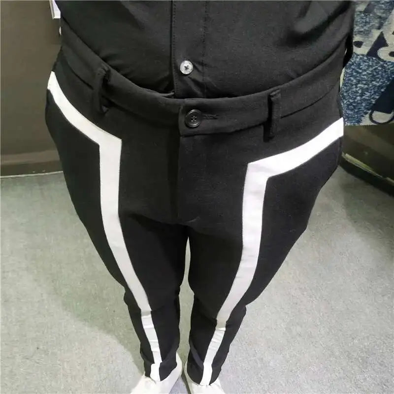 Club Performance Stage Trousers Pantalon De Vestir Hombre Pantalon Costume Men Trousers Casual Suit Pants Self-cultivation Pants