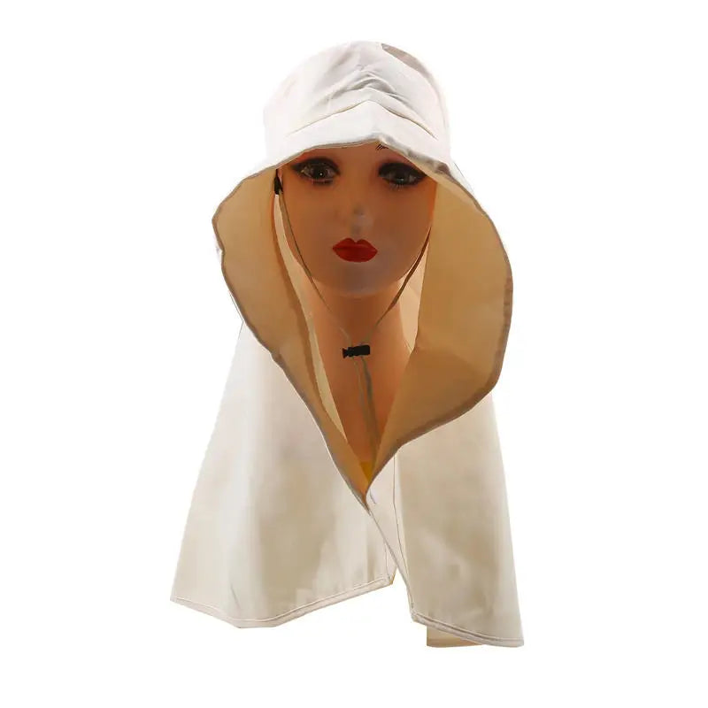 Women Hat Full Face Sun UV Protection Hats Summer Large Brim Shawl Neck Integrated Traveling Outdoors Beach Fisherman Hats