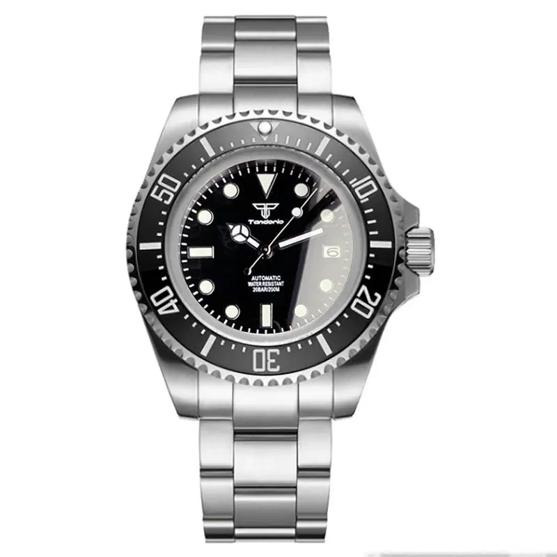 200m Dive Mechanical Watch Men Sapphire Crystal NH35AA PT5000 43mm Steel Case 904L Bracelet Glide Lock Ceramic Insert Rejor