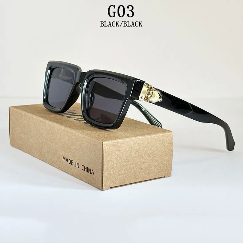 Millionaire Square Sunglass Men Vintage Luxury Sunglasses 2025 Trendy Fashion Glasses Gafas De Sol Hombre Lunette Soleil Femme