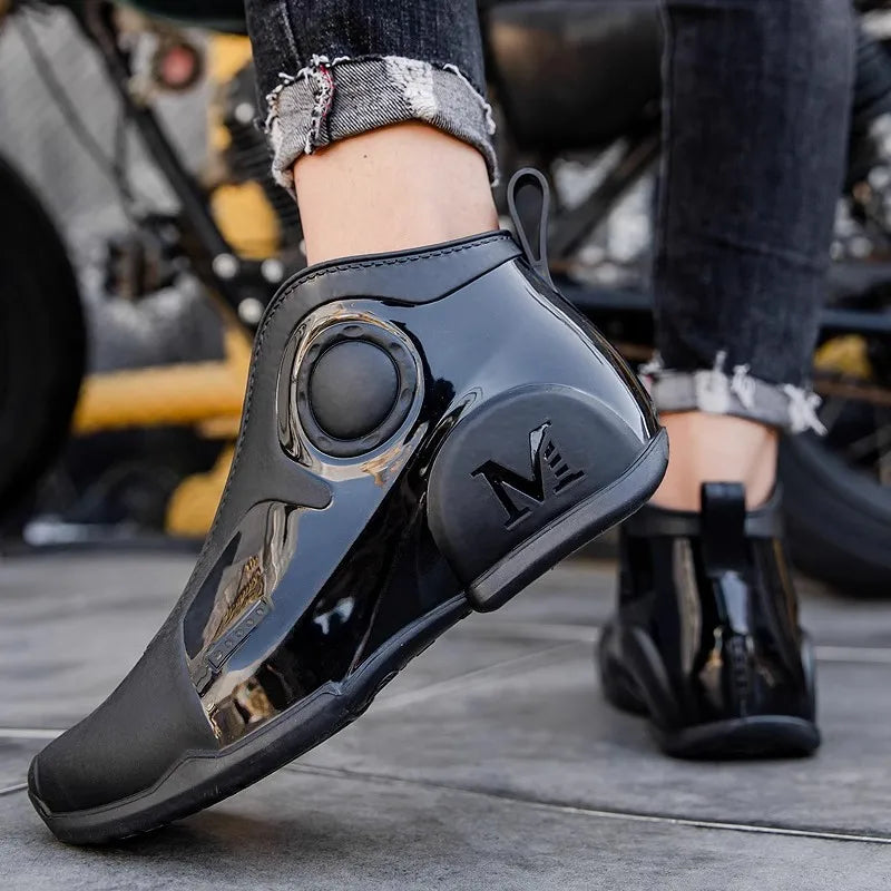 Brand Men Rain Boots New Outdoor Non-slip Light Hiking Shoes for Men Fishing Rain Boots Durable Waterproof Rubber Fishing Shoes