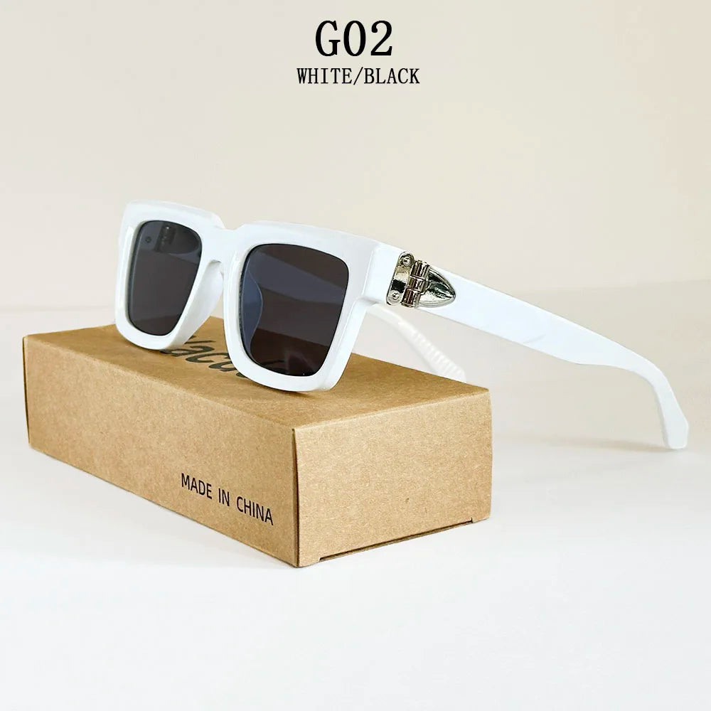 Millionaire Square Sunglass Men Vintage Luxury Sunglasses 2025 Trendy Fashion Glasses Gafas De Sol Hombre Lunette Soleil Femme