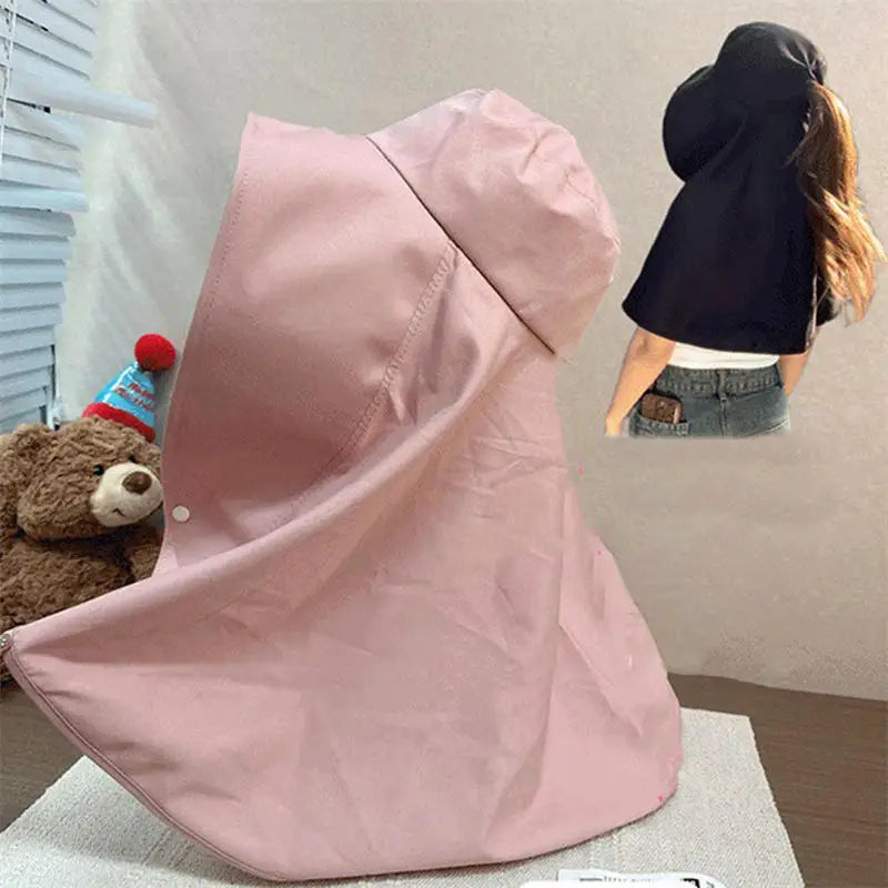 Women Hat Full Face Sun UV Protection Hats Summer Large Brim Shawl Neck Integrated Traveling Outdoors Beach Fisherman Hats