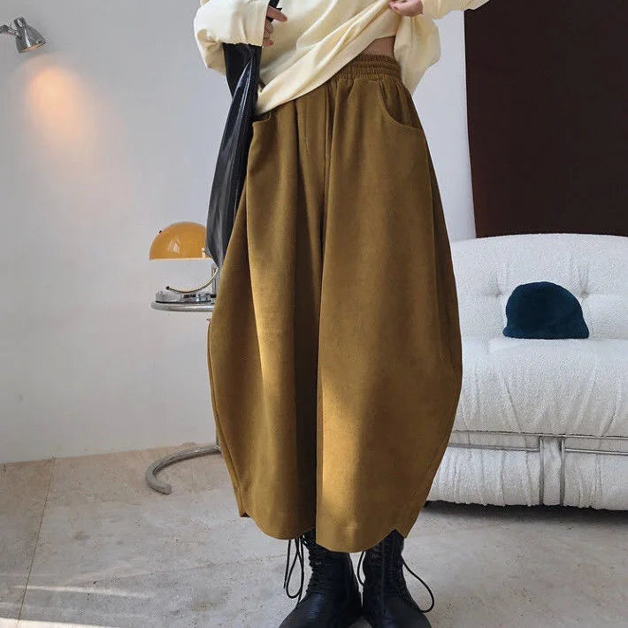 Autumn Harem Long Pant Women Loose Wide Leg Fashion Pleated Ladies Trousers High Waist Casual Woman Pants 2023 Pantalon Mujer