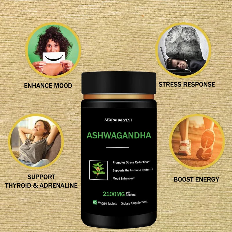Original Ashwagandha Tablet Pen-is Enlargement Energy Supplement Anti-oxidation,Enhance Immunity,E-rection Capsules for Men