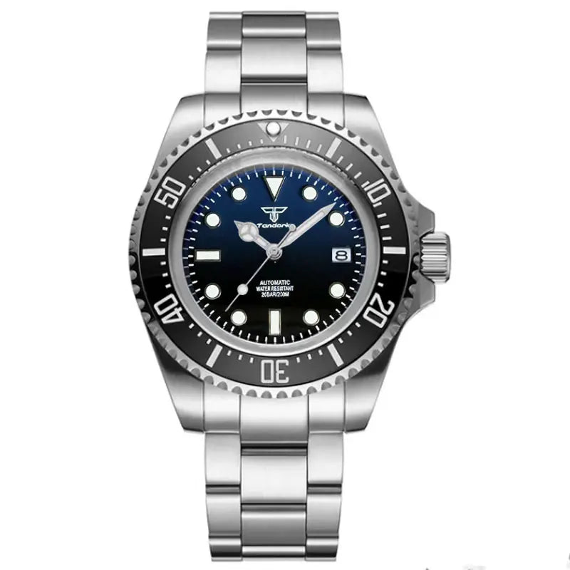 200m Dive Mechanical Watch Men Sapphire Crystal NH35AA PT5000 43mm Steel Case 904L Bracelet Glide Lock Ceramic Insert Rejor