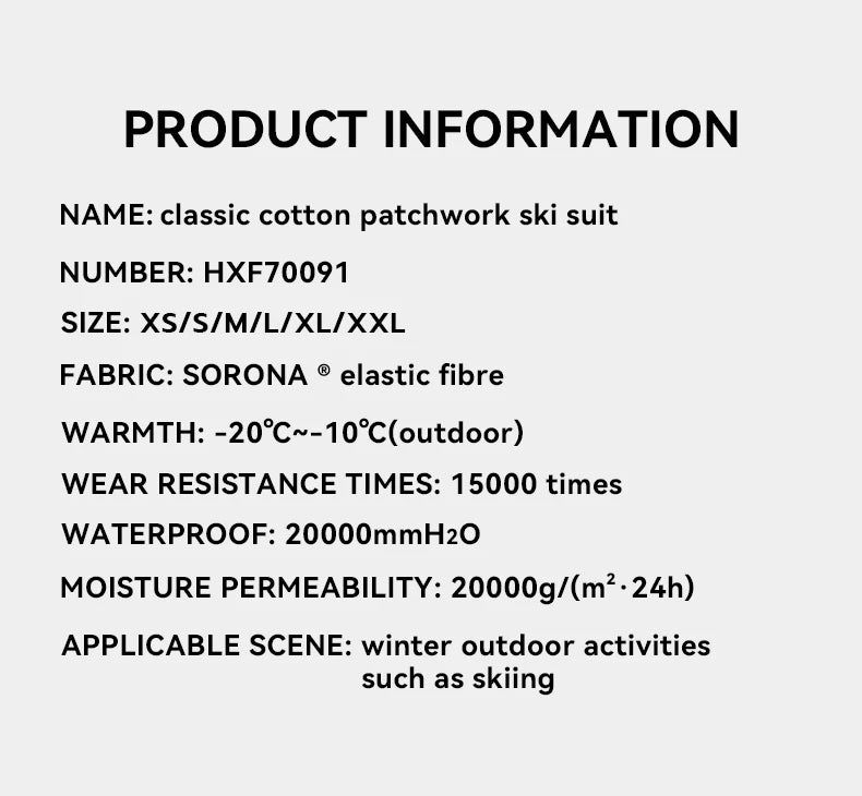 VECTOR Brand Men Women Ski Jacket Winter Warm Windproof Waterproof Ski Suit Outdoor Sports Snowboard Coat Splicing double plate