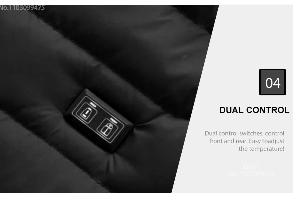 21 Areas Heated Jacket Men Warm Vest USB Self Heating Jacket Women Heated Coat Ski Camping Hiking Winter Cotton Clothes Washed