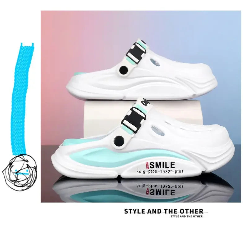 Male Sandals Casual Shoes Outdoor Beach Sandals Women Soft Clogs Garden Bottom Indoor Summer Flip Flops Men Massage Slippers