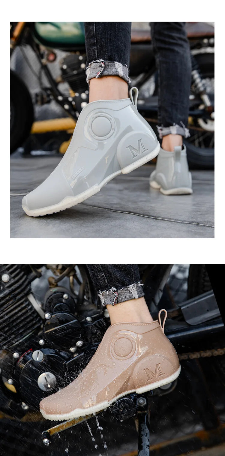 Brand Men Rain Boots New Outdoor Non-slip Light Hiking Shoes for Men Fishing Rain Boots Durable Waterproof Rubber Fishing Shoes