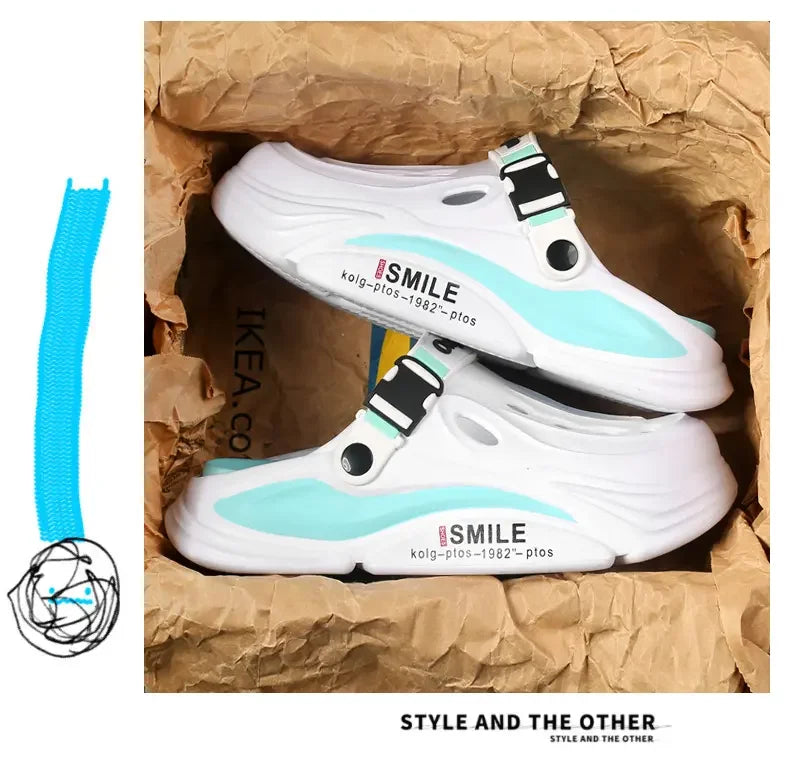 Male Sandals Casual Shoes Outdoor Beach Sandals Women Soft Clogs Garden Bottom Indoor Summer Flip Flops Men Massage Slippers