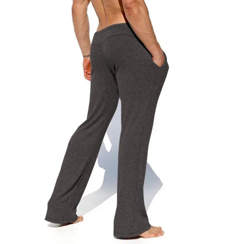 Men's Pants Men Clothing Cargo Pants Men Soft Breathable Tracksuit Pants Simple Solid Color Men's Home Pant Stretch Sweatpants