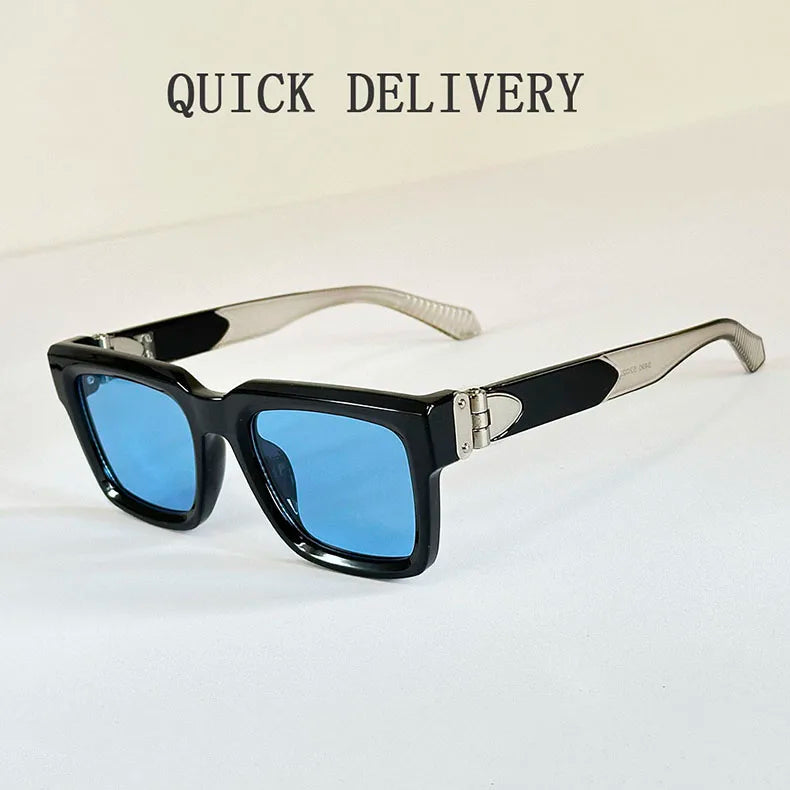 Millionaire Square Sunglass Men Vintage Luxury Sunglasses 2025 Trendy Fashion Glasses Gafas De Sol Hombre Lunette Soleil Femme