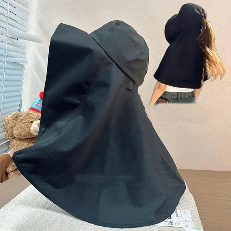 Women Hat Full Face Sun UV Protection Hats Summer Large Brim Shawl Neck Integrated Traveling Outdoors Beach Fisherman Hats