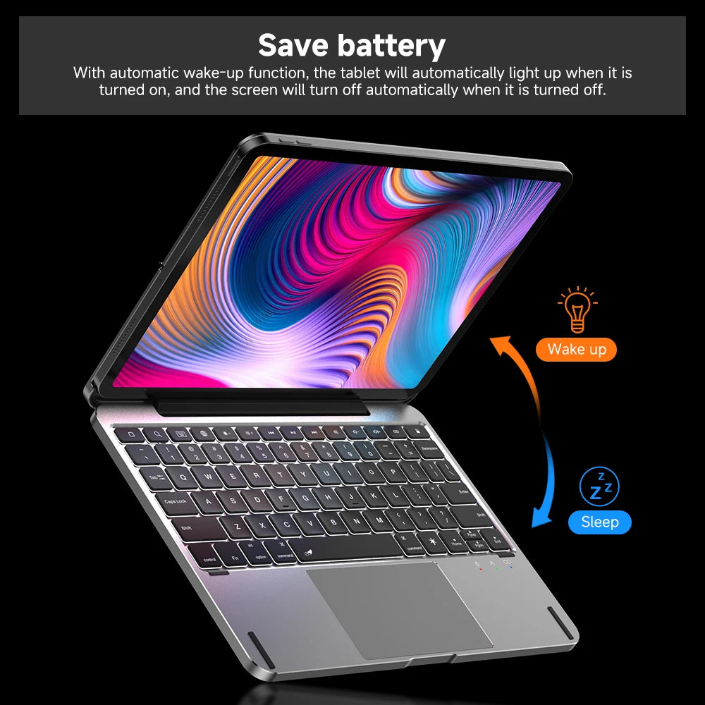 GOOJODOQ Magic Keyboard for  iPad Air 6 11 2024 Air4 Air 5  for iPad Pro 11 Inch 4th/3rd/2nd/1st Gen Full Aluminum Keyboard