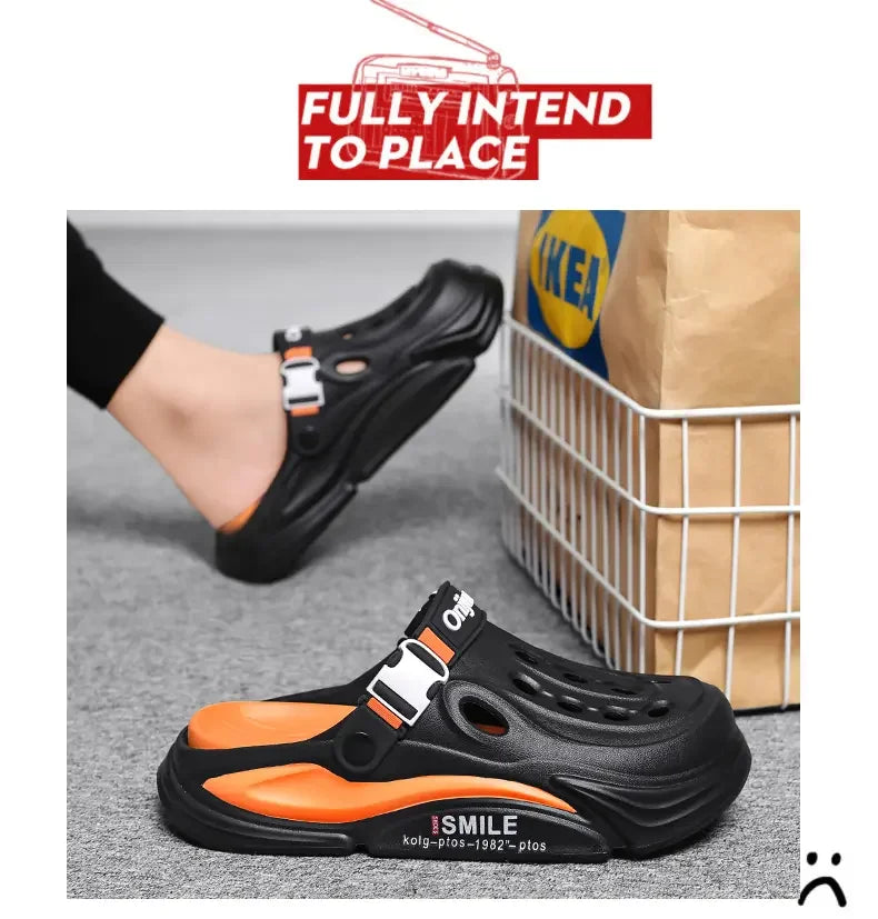 Male Sandals Casual Shoes Outdoor Beach Sandals Women Soft Clogs Garden Bottom Indoor Summer Flip Flops Men Massage Slippers