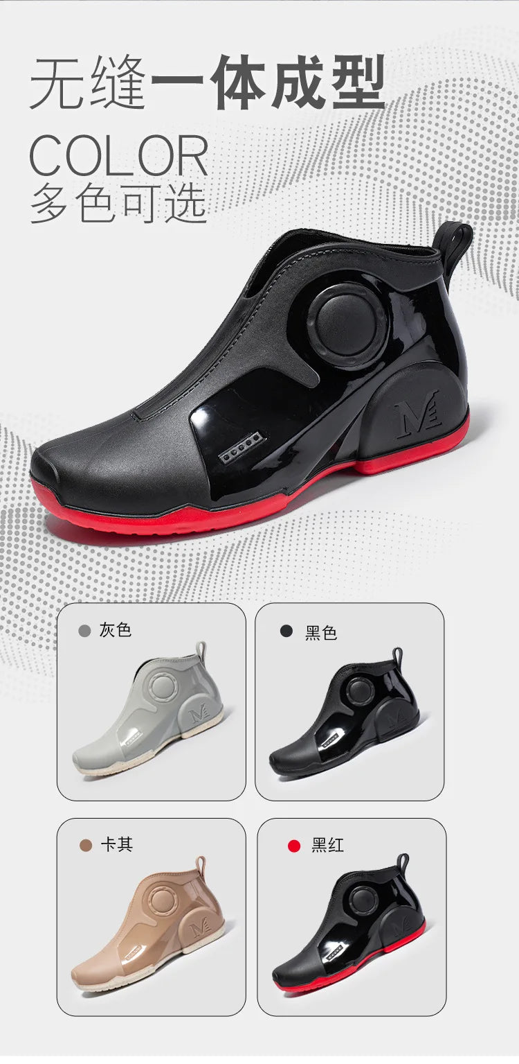 Brand Men Rain Boots New Outdoor Non-slip Light Hiking Shoes for Men Fishing Rain Boots Durable Waterproof Rubber Fishing Shoes
