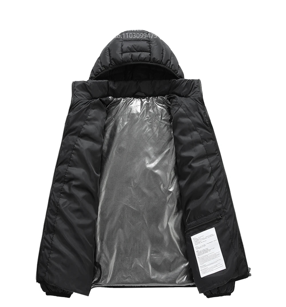 21 Areas Heated Jacket Men Warm Vest USB Self Heating Jacket Women Heated Coat Ski Camping Hiking Winter Cotton Clothes Washed