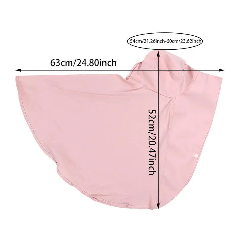 Summer Sunhat With Shawl Large Brim Full Protection Outdoor Breathable Hat Anti-UV Sunscreen Solid Color Outdoor Beach Sun Hats